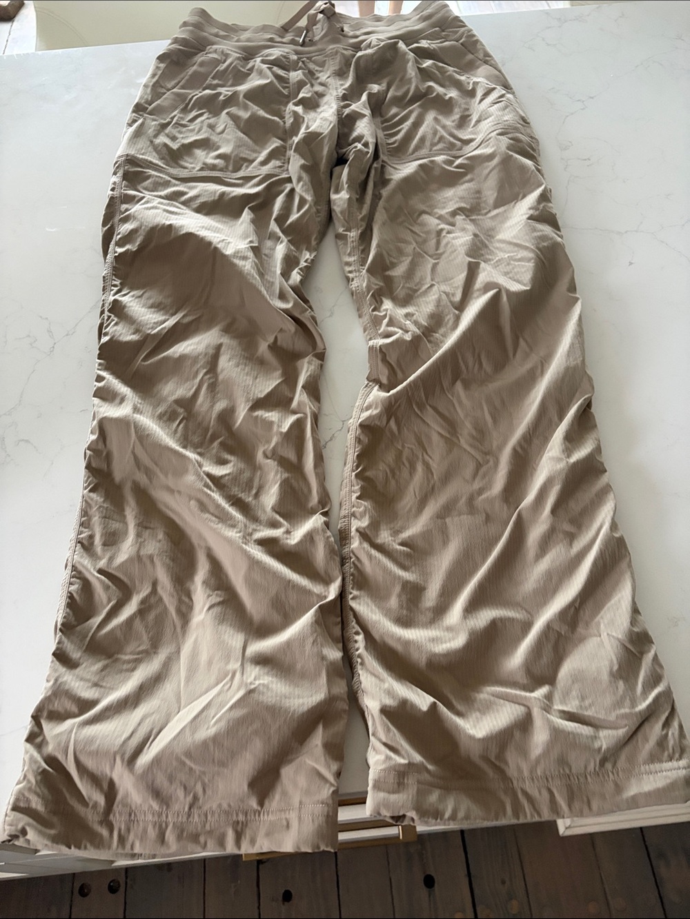 lululemon athletica Beige Wide-Leg Pants